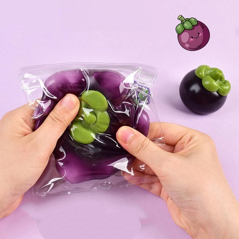 Cosplay Prop Building - Creatief Mangosteen Squishy Fidget Speelgoed Bouwblok