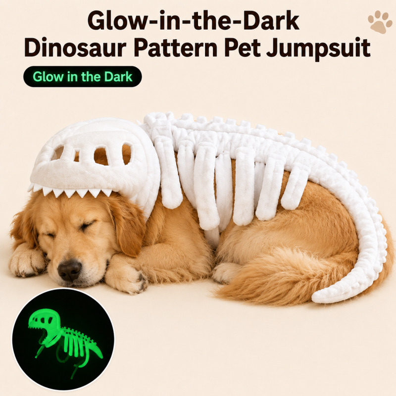 Cosplay Prop Pattern - Huisdierpak met dinosauruspatroon voor honden en