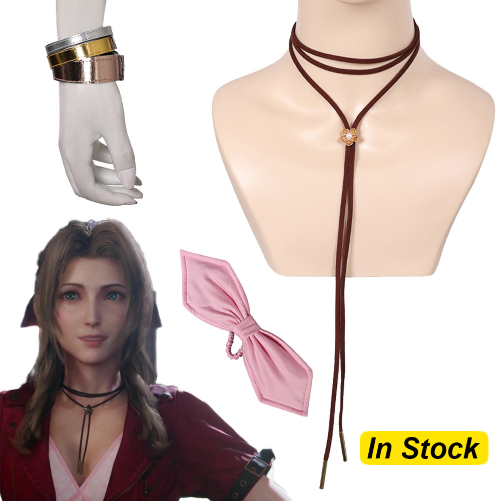 Aerith Cosplay Prop - Fantasia Aerith Cosplay Ketting Bowtie Game