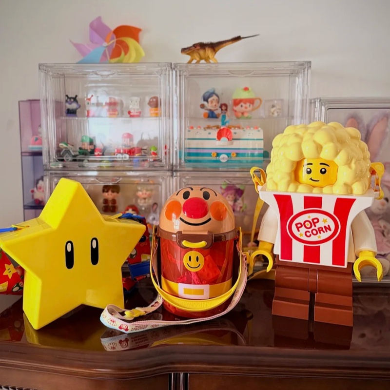 Cosplay Prop Building - Op voorraad: Popcorn-tas in bouwsteen-stijl -