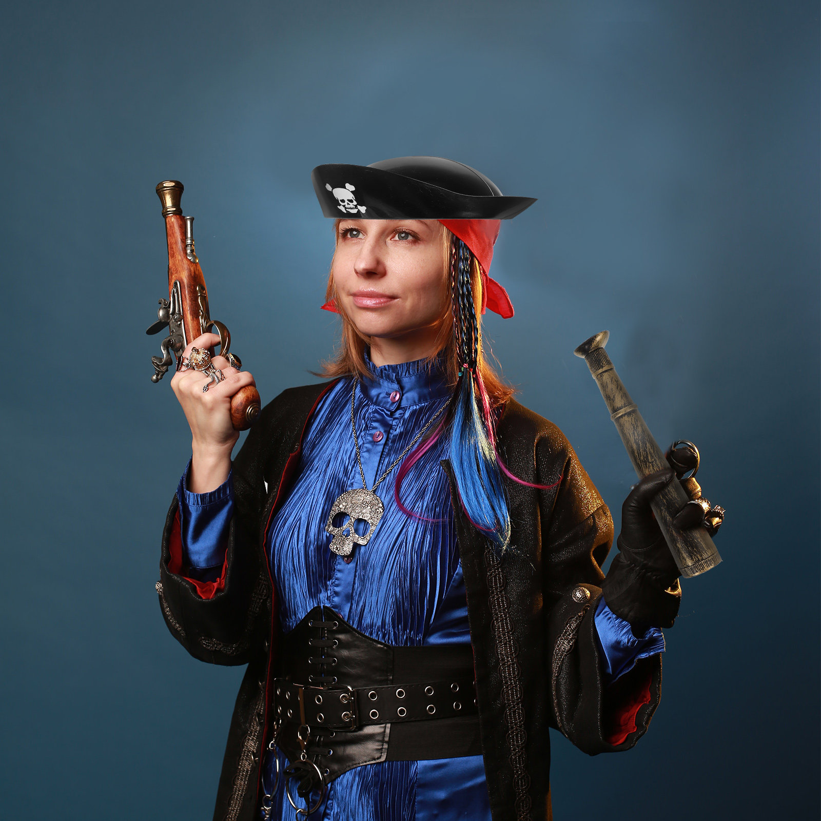Easy Cosplay Prop - 1 set piratenkostuum, eenvoudig aan te