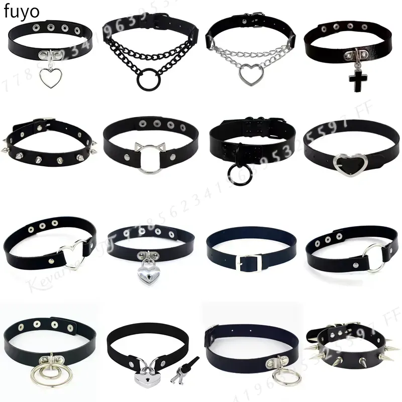 Sexy Punk Lederen Choker Halsb - Magnetic Clasp Cosplay recensie en prijs