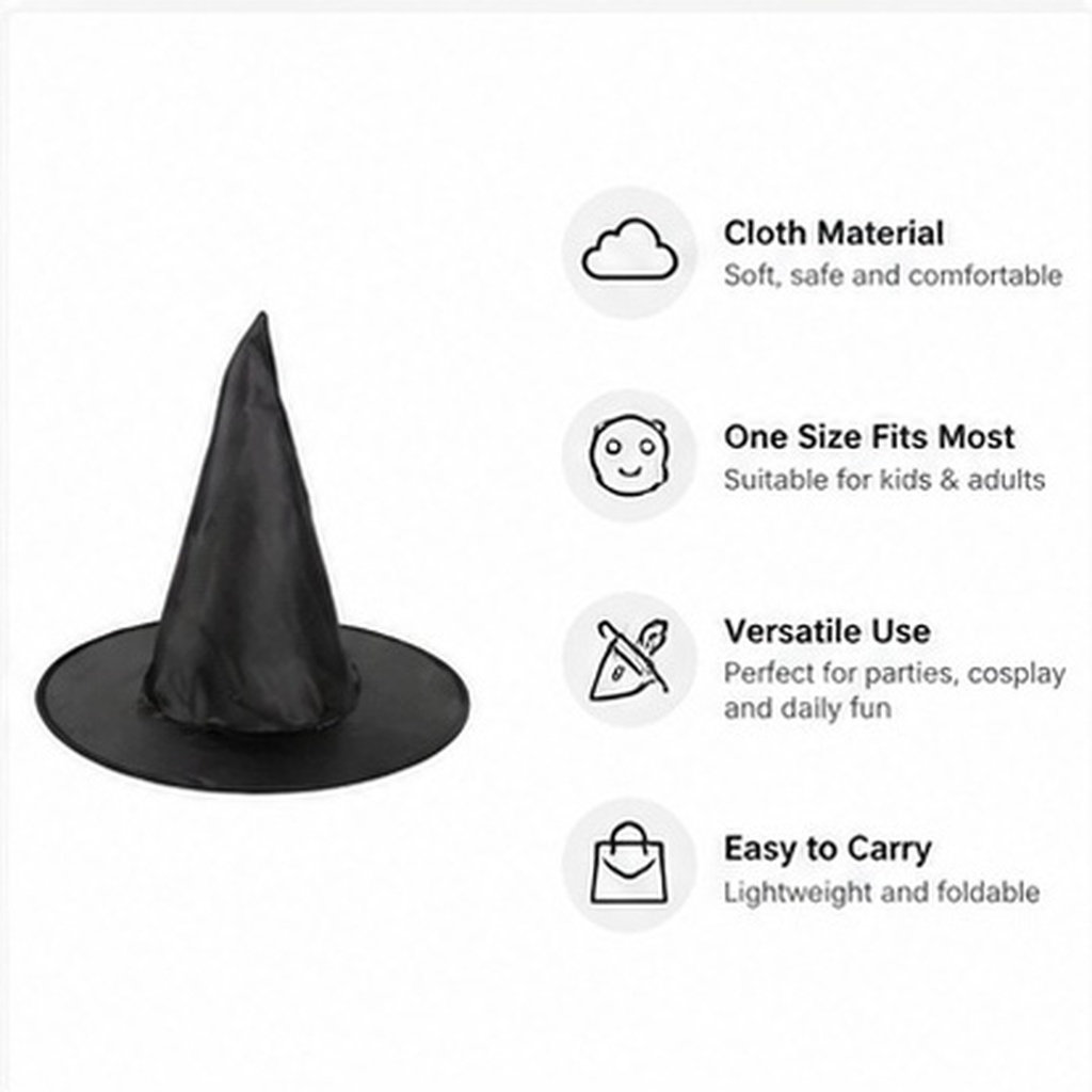 8 stuks Halloween heksenhoed m - Easy Cosplay Prop recensie en prijs