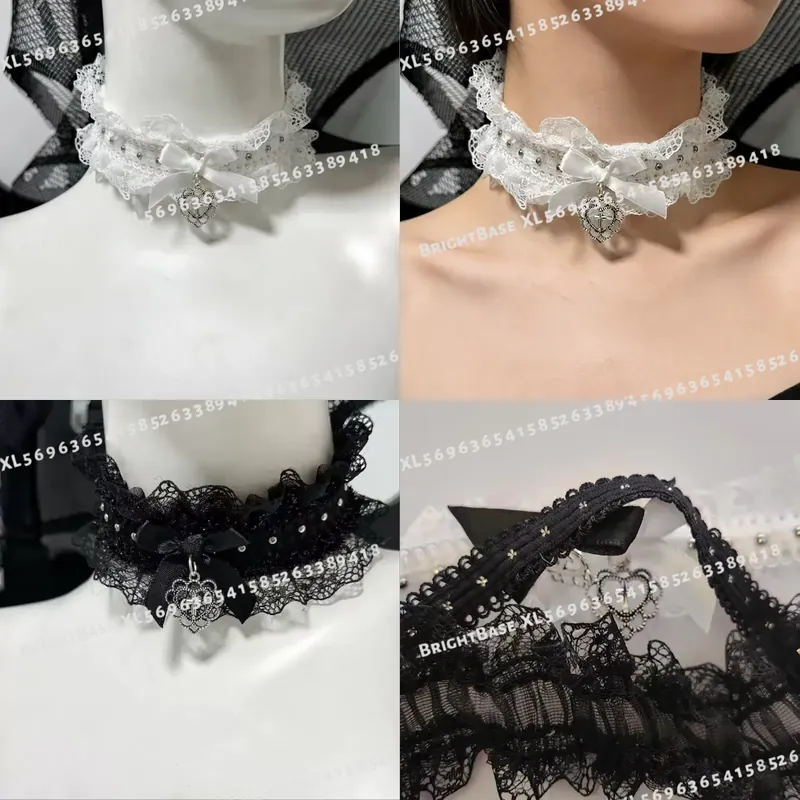 Gotische zwarte kant choker me - Magnetic Clasp Cosplay recensie en prijs