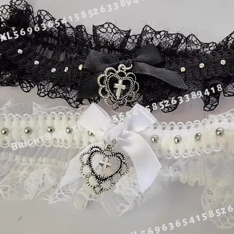 Gotische zwarte kant choker me - Magnetic Clasp Cosplay recensie en prijs