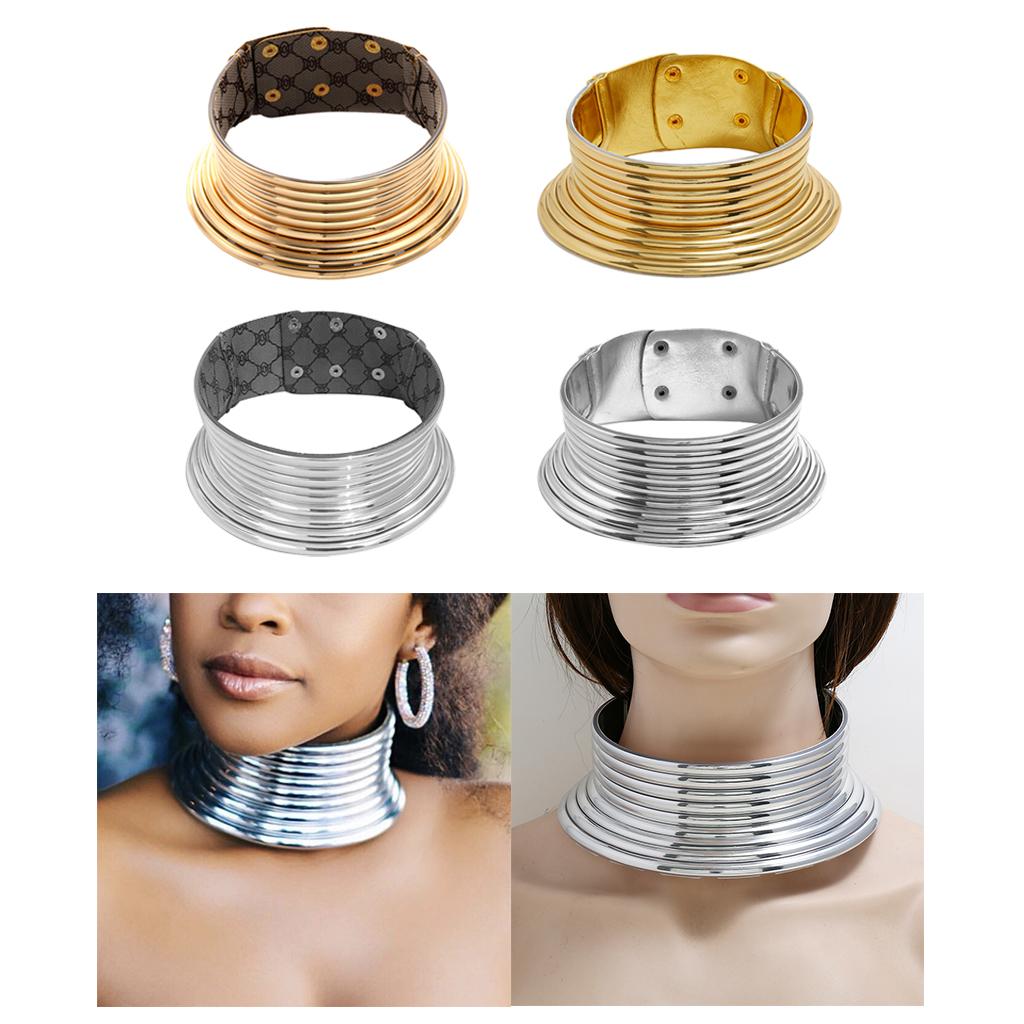 Punk brede choker ketting, ver - Magnetic Clasp Cosplay recensie en prijs
